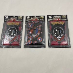 Grateful Dead light switch plates (3 total)